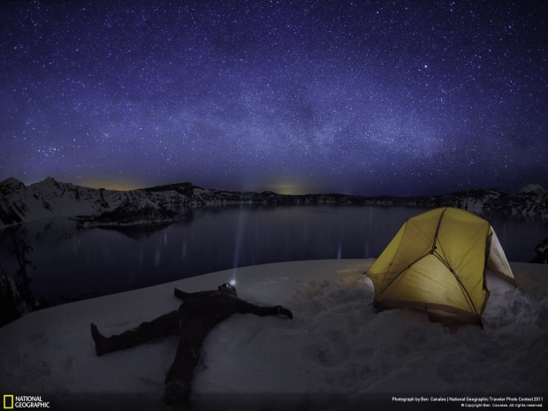 Πρώτο βραβείο: Ατενίζοντας τα άστρα από το Crater Lake National Park