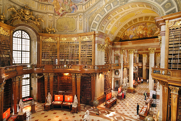 Η Εθνική Βιβλιοθήκη της Αυστρίας.