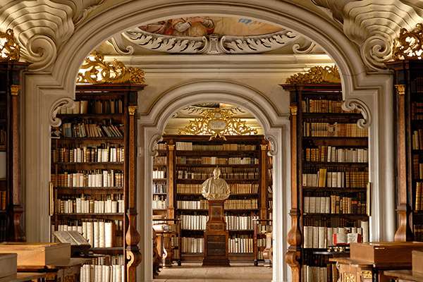 Βιβλιοθήκη στην Μονή Kremsmünster, Αυστρία