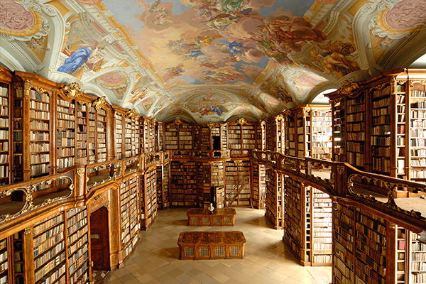 Βιβλιοθήκη στην Μονή Florian, Αυστρία